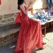 Juemei2025 Ew Casual Temperamet Waist Cichig Slimmig Patchwork Red Checkered Log Suspeder 14 Meter Dress For_ecoleips.com