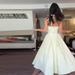 2024 New Summer French Style Elegant Fashion Halter V Neck Waist Cinched Big Swing Dress For Women_ecoleips.com