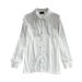 Effortlessly Chic 3D Rhinestone Blouse – Oversized Button-Down Shirt With Sparkle Detail For Women_ecoleips.com