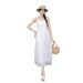 Summer 2025 New Elegant Waist-Cinching Vacation Long French Style High-End Super Fairy Princess Strap Dress For Women_ecoleips.com