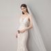 new double comb bridal veil long trailing church wedding travel wedding dress soft yarn headdress wholesale_ecoleips.com