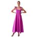 Women's Clothing Solid Color Tube Top Long Skirt All Match Lace Dress_ecoleips.com