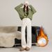 White Narrow Wide-leg Jeans Women, Fleece-lined, High-waisted, Slimming, New Autumn/winter 2025 Model, Straight Pants_ecoleips.com