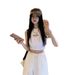 Korean Style Sweet Spicy Girl Sleeveless Racerback Camisole Vest For Women New Shoulder-Cutting Short Outer Wear Unique_ecoleips.com