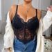 Plus Size Lace Underwire Bustier – Full Coverage Corset Bra For Women, Supportive & Elegant_ecoleips.com
