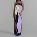 Elegant Off-Shoulder Floral Print Maxi Dress - A-Line Stretch Polyester Wrap Dress For Women, Sexy Summer Evening Party Gown_ecoleips.com