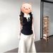 Black Miu Sleeveless Vest Top For Women's Summer Slim-fitting, Meat-covering And Thin T-shirt 2025 Summer Looks Great To Wear_ecoleips.com