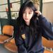 American Retro Heavy Embroidery Hooded Sweatshirt For Women, 2025 New Spring And Autumn Loose-fitting High-end Casual_ecoleips.com