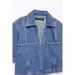 Women's Casual Pocket Decorated Denim Shirt6164155 Asymmetrical Skirt Pants616413Set_ecoleips.com