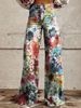 Summer Thin Bell Bottom Pants for Women 3D Digital Print One Piece Denim Trousers Hot Selling Fashionable Ladies' Clothing_ecoleips.com