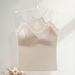 Silk Satin Lace Camisole For Women, Summer Lightweight With Built-in Chest Pads, Mesh Slim-fit Base Top_ecoleips.com