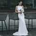 2026 New French Style Light Wedding Dress Petite Women, White Satin Simple Bride Travel Shoot Mermaid Gown For Women_ecoleips.com