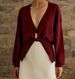 Women's Clothing Women's Sweater Temperament Elegant Solid Color Long Sleeved Button Knitted Cardigan_ecoleips.com