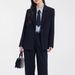 girl Commuting Workplace Casual Formal College Student Interview Professional Workwear Teacher Qualification M-shaped Button_ecoleips.com