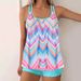 Plus Size Tankini Swimsuit For Women – Floral Print, Skirted Bottom & Adjustable Coverage (S-5XL)_ecoleips.com