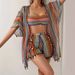 Sexy Tassel Bikini Set 4-Piece Sunscreen Cover Up Swimsuit For Women American Middle Eastern Fashion_ecoleips.com