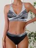 Women's Clothing New Plus Size Colorful Printed Bikini Set Triangle Skirt Two Piece Swimsuit For Women_ecoleips.com