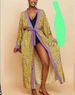 Women's Lightweight Cotton Beach Cover Up – Floral Print Sun Protection Kimono, Bikini Wrap, Vacation Swimwear Cover-Up_ecoleips.com