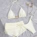 Aria Basics European And American Foreign Trade Women's Two-piece Swimsuit, Simple Strap Sexy Swimwear, Tight-fitting Bikini_ecoleips.com