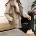 Women's loose bf sleeveless vest vest vest fur one suede clip coat_ecoleips.com
