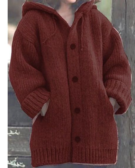 Women's Longline Hooded Cardigan Sweater - Soft Cotton Blend, Oversized Fit, Casual & Elegant For All Seasons_ecoleips.com