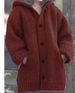 Women's Longline Hooded Cardigan Sweater - Soft Cotton Blend, Oversized Fit, Casual & Elegant For All Seasons_ecoleips.com