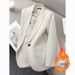 Padded Blazer Women's High-end Autumn And Winter Thickened Large-size Casual Temperament Suit_ecoleips.com