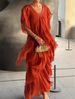 Women's Clothing Spring And Summer All Match Casual Slim Skirt Solid Color Pullover Dress_ecoleips.com