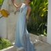2026 Formal Occasion Guest Long Dress Blue Sequin Mesh Backless Women's Evening Dress Sexy O-neck Suspender Cocktail Party Dress_ecoleips.com