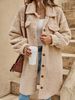 Trendy Oversized Longline Coat – Faux Fur Collar & Button Front | Streetwear Chic (Black/Camel/Wine Red/Leopard Print)_ecoleips.com