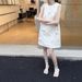 First Generation Thirteen Lines 2025 French Small Fragrant Style Summer Round Neck Sleeveless A-Line Slimming Dress For_ecoleips.com