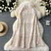 Women's Clothing Holiday Outfit For Women Heavy Hollow Crochet Knitted Drawstring Waist Versatile Swing Skirt_ecoleips.com