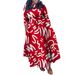 Women's plus Size Long Skirt Autumn Winter Fashion Lace African Style Temperament Dress New 2023 Foreign Trade_ecoleips.com
