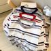 Women's Clothing Style Women's Cardigan Sweater Round Neck Color Blocked Striped Design Autumn Long Sleeve For Formal & Casual_ecoleips.com
