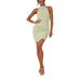 Cross-border European And American Summer High-end With Halter Neck, Textured, Backless, Slim-fit, Dopamine Sexy Short_ecoleips.com