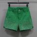 Women’s Clothing Hot diamond shorts for women dopamine new summer high waist slim stretch denim a wide leg hot pants for outdoor wear_ecoleips.com