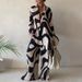 European And American New Product Set Fashion Printed Loose Long Sleeved Shirt+Straight Leg Pants For Women_ecoleips.com