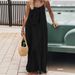 2026 Cross-Border New Women's Camisole Coat Backless Loose Homewear Dress_ecoleips.com
