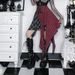 XS25353 Patterned Irregular Plaid Midi Skirt for Women Dark Style Streetwear Mini Skirt Versatile Subculture_ecoleips.com