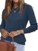Women's Clothing Soft Wool Blend Round Neck Sweater - Comfortable Casual Pullover For Men & Women, Lightweight & Breathable, Versatile For All Seasons_ecoleips.com