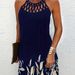 2024 Summer National Wind Positioning Printing Mesh Belt Sleeveless Casual Dress_ecoleips.com