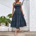 Women's Clothing Suspender Sleeveless Dress_ecoleips.com
