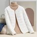 K New Lightweight Cotton Padded Jacket For Women, Short Inner Lining, Cotton Coat With Round Neck, Can Be Worn As A Vest. O Inner Garment_ecoleips.com