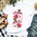 Cross-border Women's Clothing: Letter-print Floral Base Shirt, Short-sleeve T-shirt For Women_ecoleips.com
