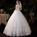 Foreign Trade 2025 New Elegant Super Fairy Bridal Hepburn Style French Simple Plus Size Light Wedding Dress D69_ecoleips.com