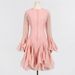 Women's Clothing Ruffled Dress For Women In Summer New Style Fashion High Collar Long Sleeve High Grade Waist Mid Length Skirt_ecoleips.com
