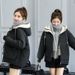 Down jacket for women winter new Korean style student short cotton padded jacket loose thickened cotton coat_ecoleips.com