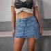 Women's Street Style Sexy 3D Pocket Cargo Denim Mini Skirt Hot Selling Clothing_ecoleips.com