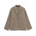 2025 Spring New Women's Small Blazer Jacket Mid-Waist Shorts Fashion Casual Set_ecoleips.com