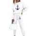 Women’s Clothing sweatshirt suit letter printing loose casual long sleeved women's clothing_ecoleips.com